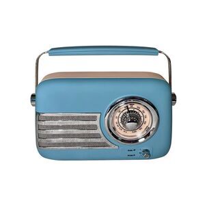 THROWBACK Retro Wireless Speaker Radio Blue